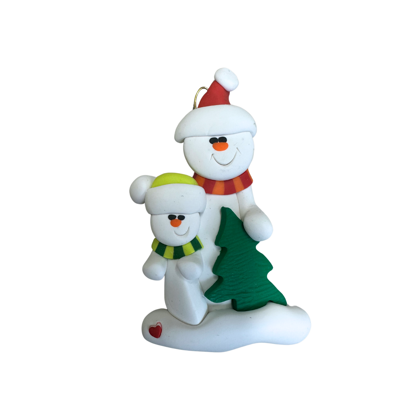 Personalized Christmas Ornament Single Adult Family of 2