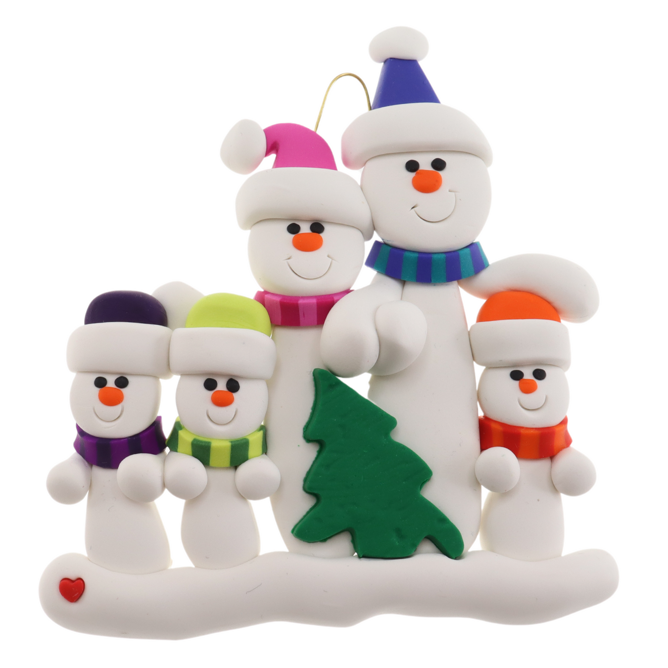 Personalized Christmas Ornament Tree Family of 5