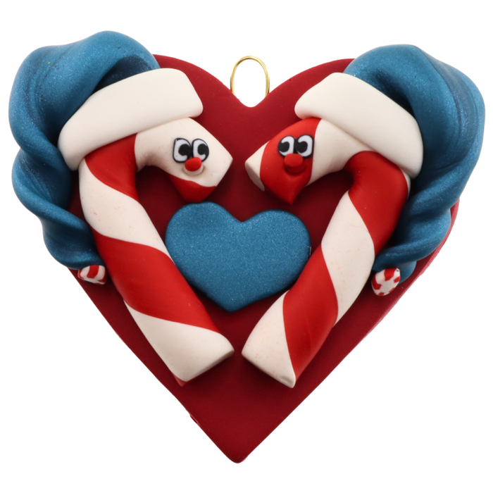 Couple - Candy Cane Christmas Ornament