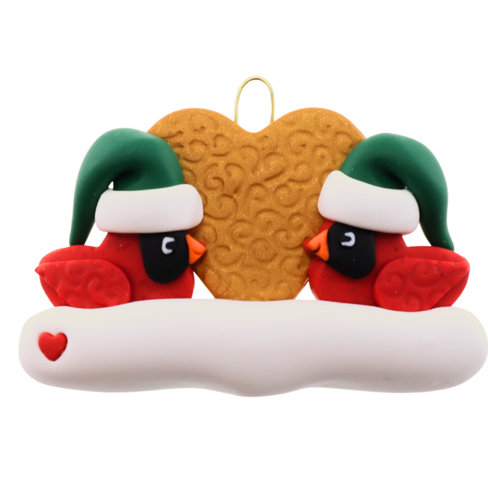Cardinal Family of 2 Christmas Ornament