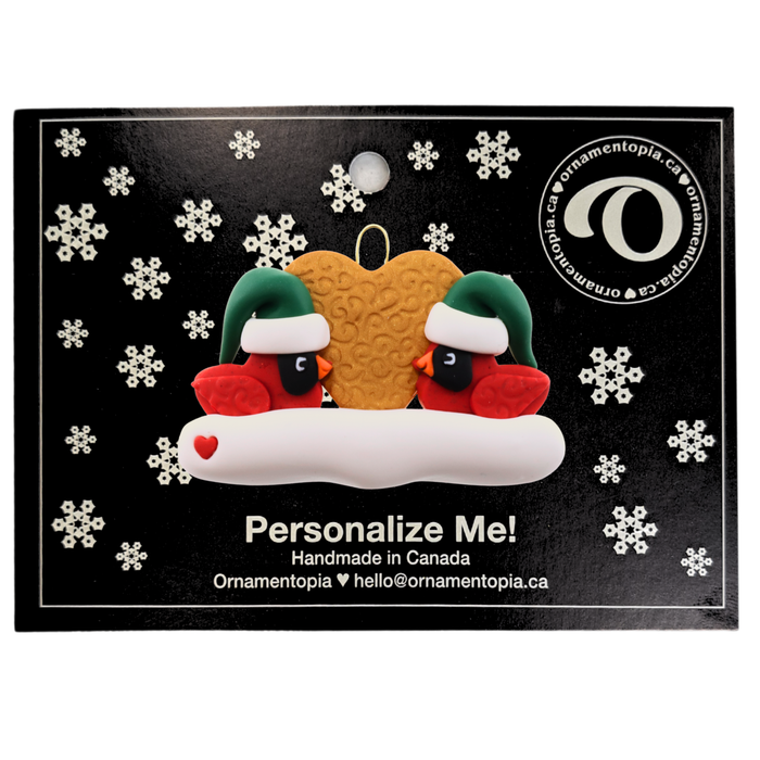 Cardinal Family of 2 Christmas Ornament