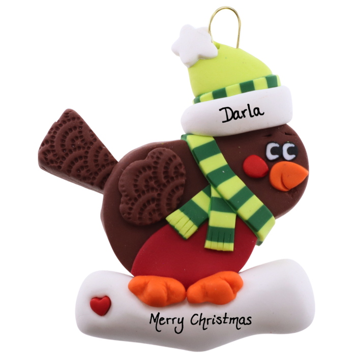 Yuletide Songbird - Robin Christmas Ornament