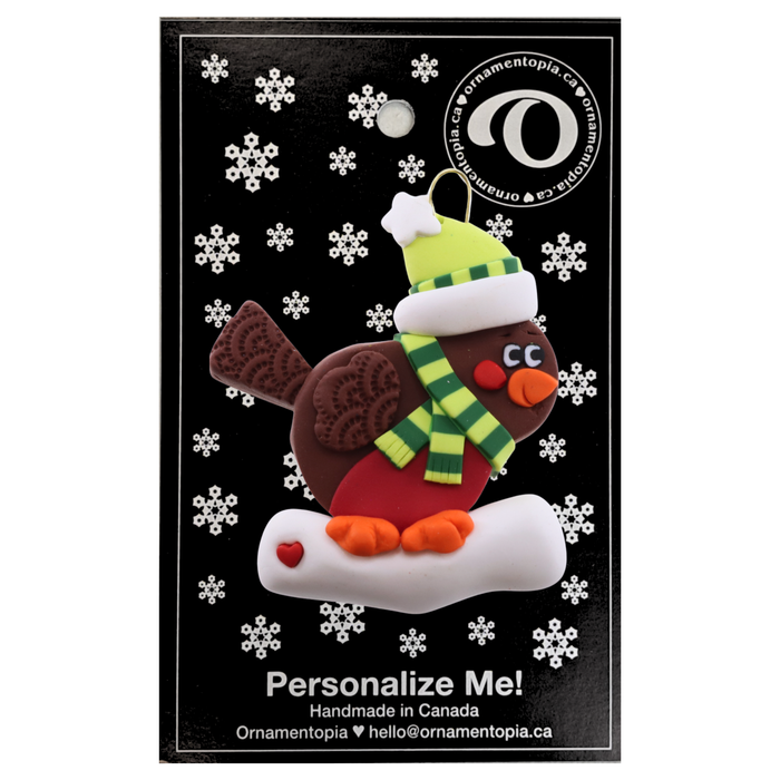 Yuletide Songbird - Robin Christmas Ornament