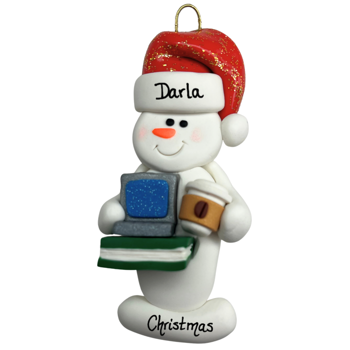 Snowman Student Christmas Ornament