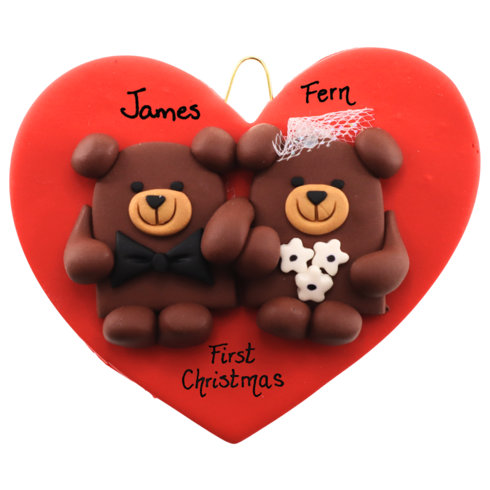 Couple - Wedding Bears Christmas Ornament