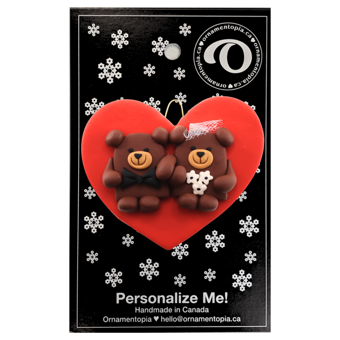 Couple - Wedding Bears Christmas Ornament