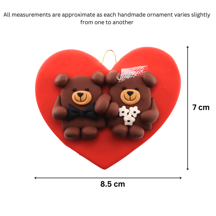 Couple - Wedding Bears Christmas Ornament