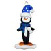 Penguin wearing blue hat and scarf ornament.